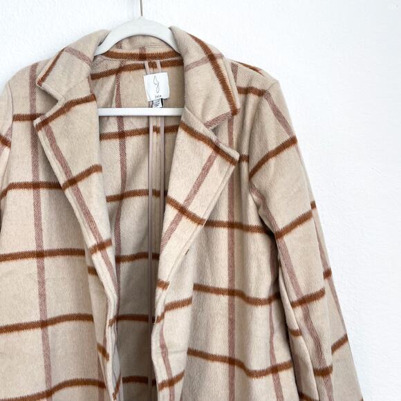 Joie Neutral Tan Plaid Jacket - Picture 10 of 12
